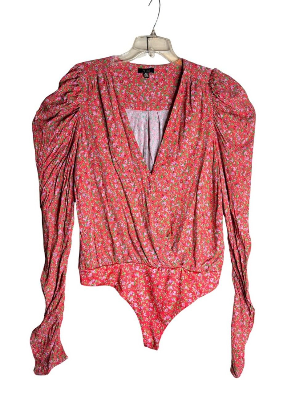Bodysuit 1X Pink Floral AFRM